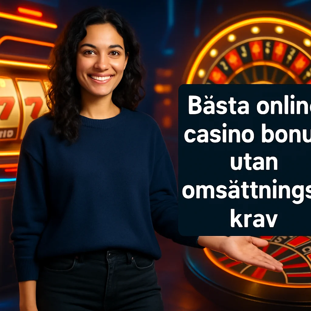 Bästa online casino bonus utan omsättningskrav