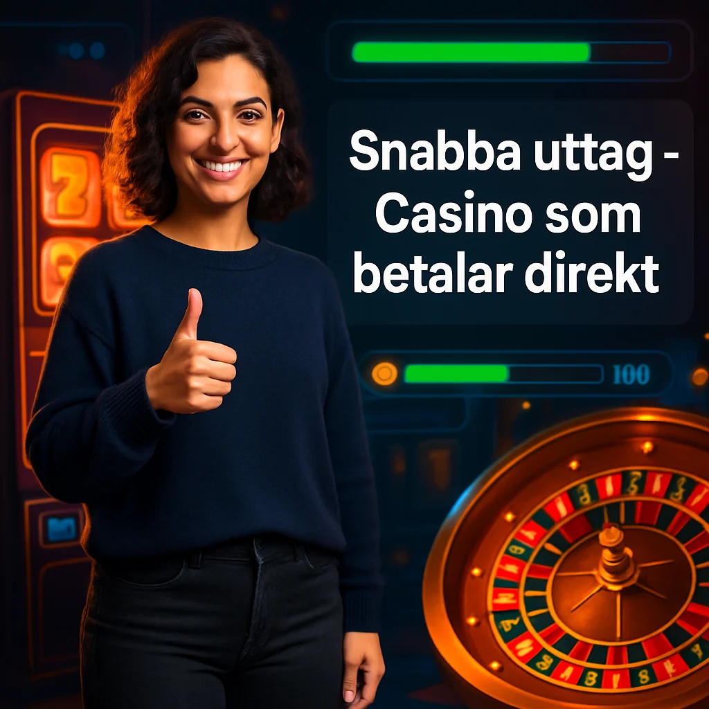 Snabba uttag – Casino som betalar direkt
